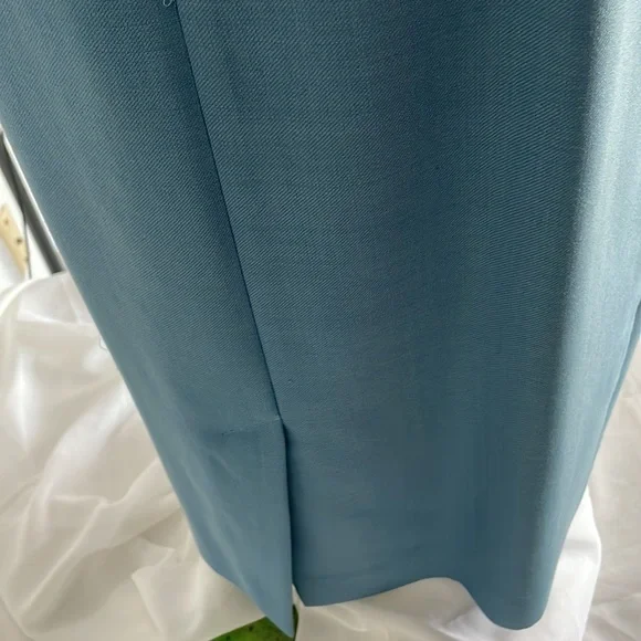 EUC vintage Oscar De la Renta dress light blue sleeveless knee length size 8 - Picture 6 of 8